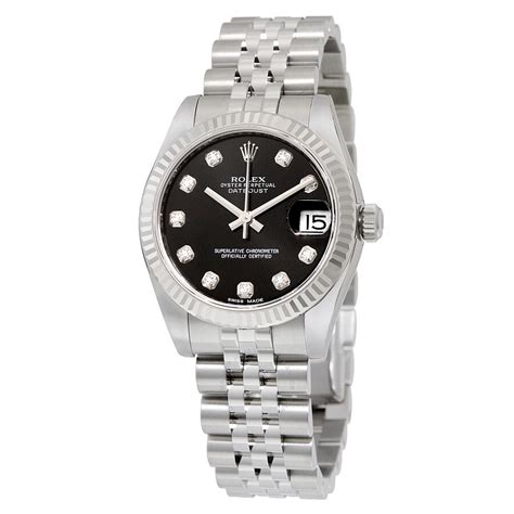 rolex datejust lady 31 diamond bezel|Rolex Datejust 31 oystersteel.